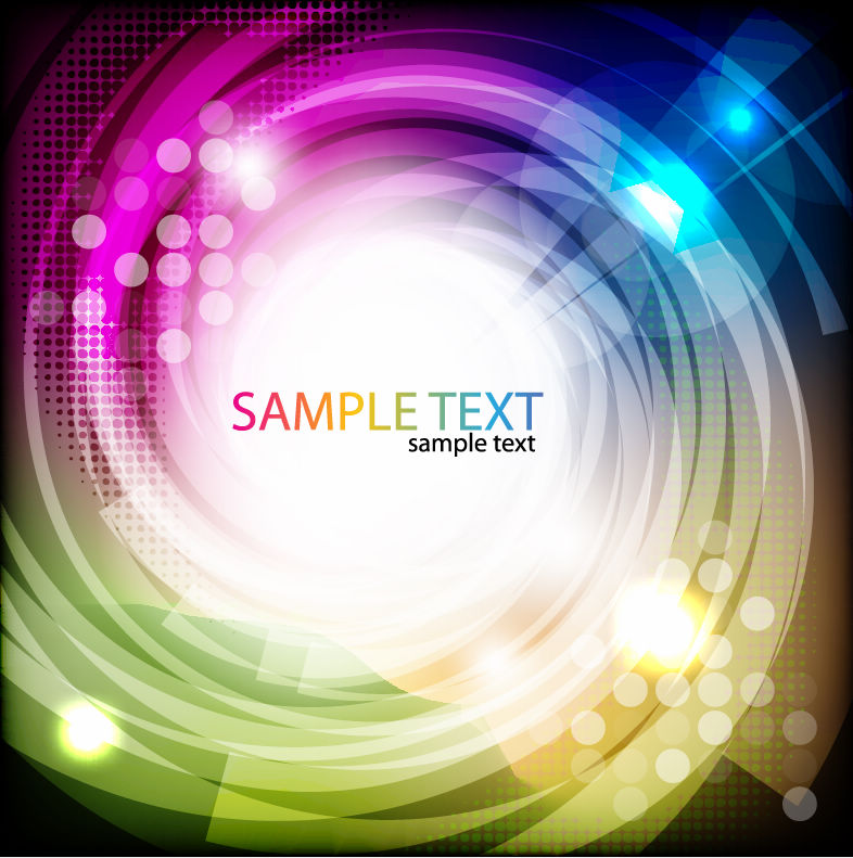free vector Abstract Colored Swirl Vector Background